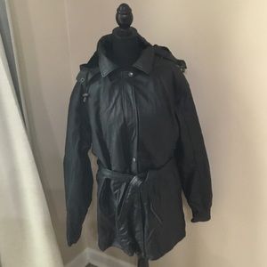 Sergio Vadducci Men’s Black Piel Leather Jacket Size 2XL